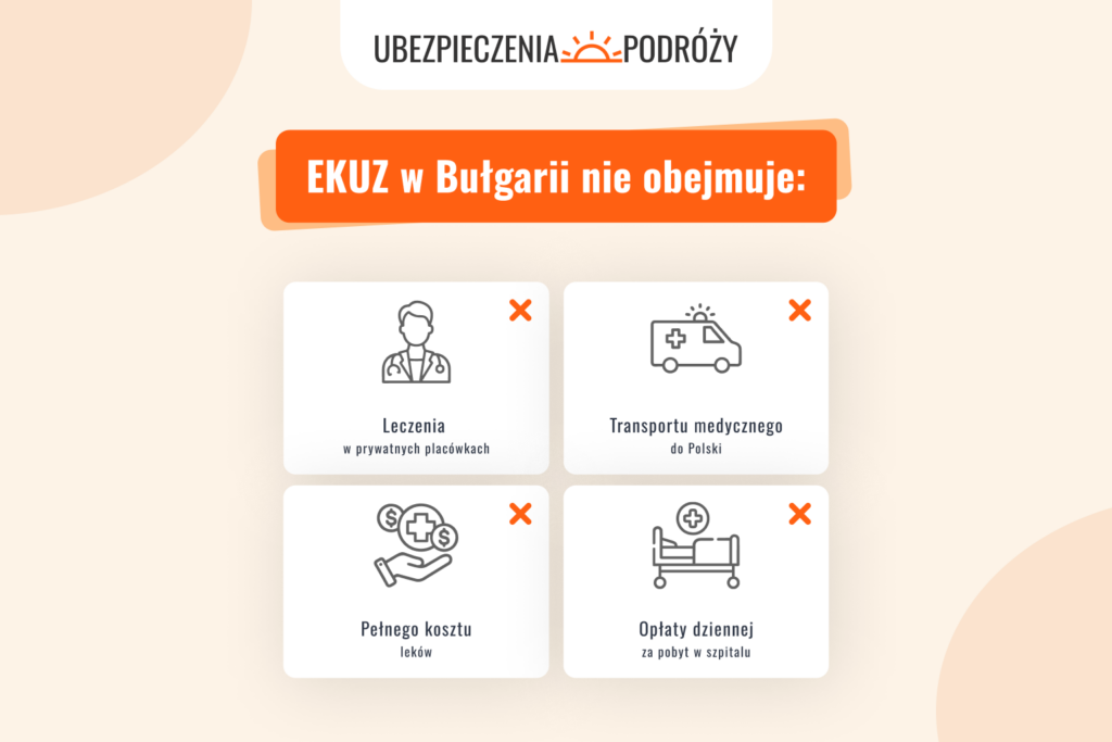 Czego nie obejmuje karta EKUZ w Bułgarii?