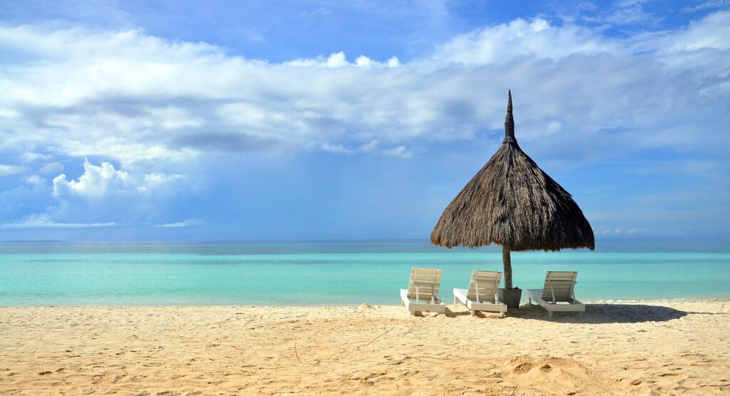 Kadr z plaży na filipinach